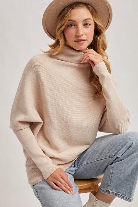 Marlow Funnel Sweater - Shell