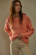 Maggie Knit Sweater - Coral