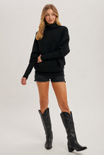 Marlow Funnel Sweater - Black