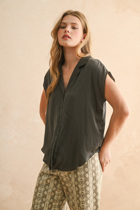 Moon Dance Cap Sleeve Blouse