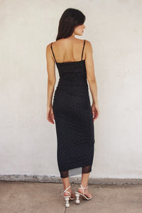 Night We Met Ruched Maxi Dress