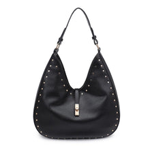 Olivia Studded Hobo - Black