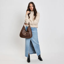 Olivia Studded Hobo - Chocolate
