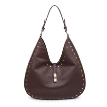 Olivia Studded Hobo - Chocolate