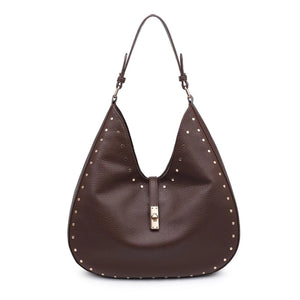 Olivia Studded Hobo - Chocolate