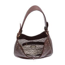 Olivia Studded Hobo - Chocolate