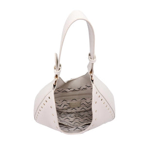 Olivia Studded Hobo - Ivory
