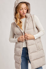On A Cloud Midi Puffer Vest - Cotton