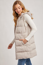 On A Cloud Midi Puffer Vest - Cotton