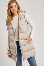 On A Cloud Midi Puffer Vest - Cotton