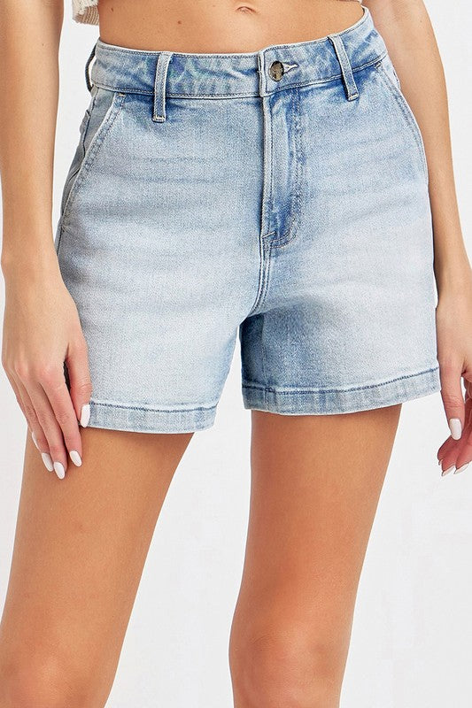 Penn High Rise Denim Shorts