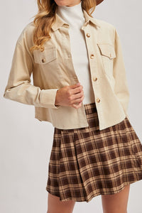 Fig And Honey Plaid Skort