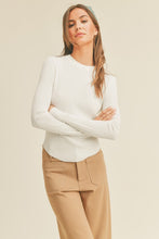 Priorities Ribbed Long Sleeve - Ivory