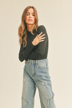 Priorities Ribbed Long Sleeve - Black