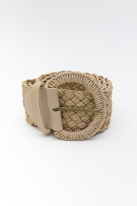 Raffia Braided Belt