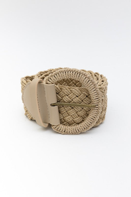 Raffia Braided Belt