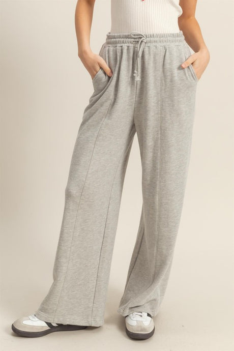 Right Here, Right Now Wide Leg Sweat Pants
