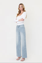 Riley High Waist Tie Front Striped Jeans