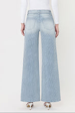 Riley High Waist Tie Front Striped Jeans