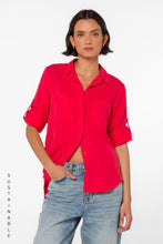 Riley Button Down - Red Crush