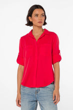 Riley Button Down - Red Crush