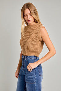 Rumor Sleeves Cable Knit