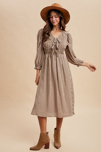 September Tie Front Dress