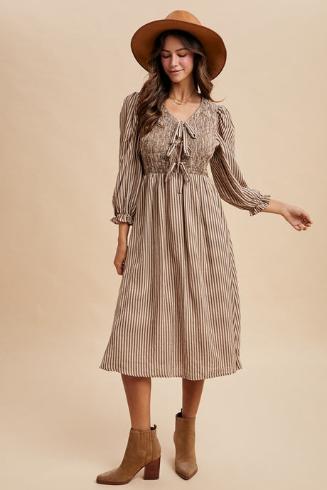 September Tie Front Dress
