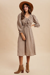 September Tie Front Dress