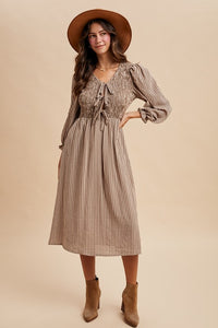 September Tie Front Dress