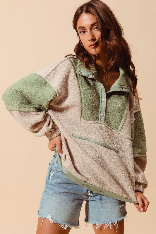 Where I'm Going Sherpa Pullover