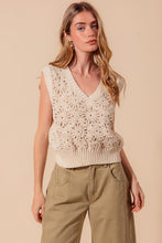 Sierra Crochet Sweater Tank