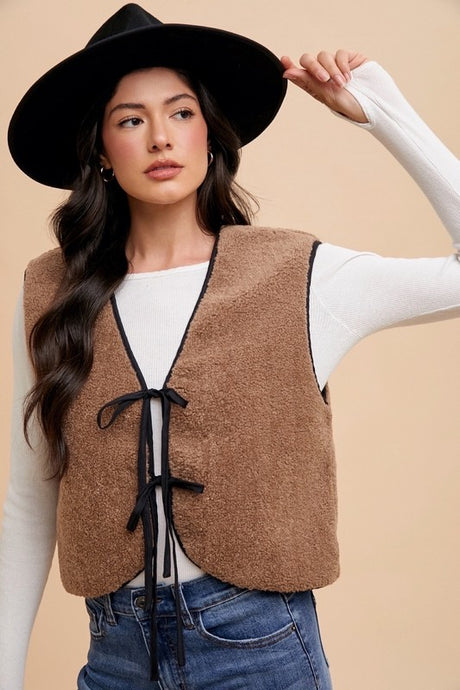 Simone Tie Front Vest