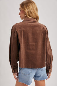 State Fair Cropped Corduroy Jacket