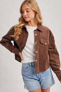 State Fair Cropped Corduroy Jacket