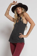 Steven Mineral Waffle Tank - Black