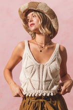 Sugar, Sugar Knit Tank - Oatmeal