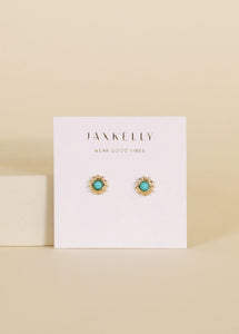 Sun Studs - Turquoise