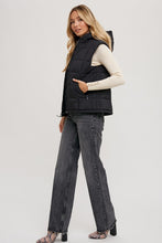 Sunday Stroll Hooded Puff Vest - Black