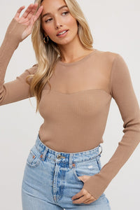 This Girl Sheer Knit Long Sleeve