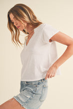 Tilly V Neck Tee - Ivory