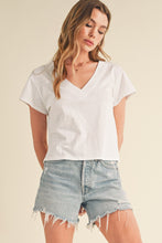 Tilly V Neck Tee - Ivory