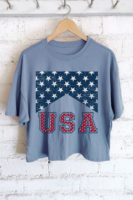 USA Tee - Indigo