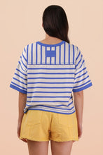 Varsity Terry Cloth Tee - Cobalt