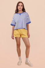 Varsity Terry Cloth Tee - Cobalt