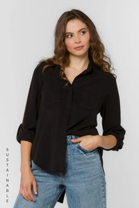 Riley Button Down - Black