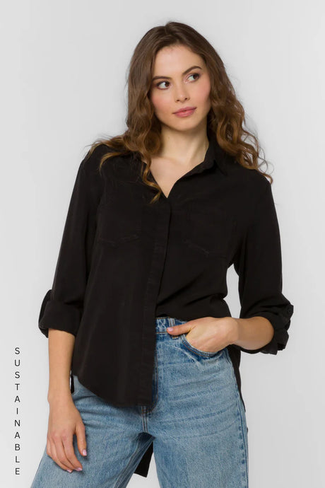 Riley Button Down - Black