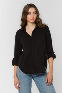 Riley Button Down - Black