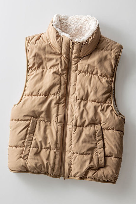 Northern Reversible Vest - Cream