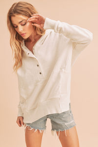 Vivi Pullover Hoodie - Ivory